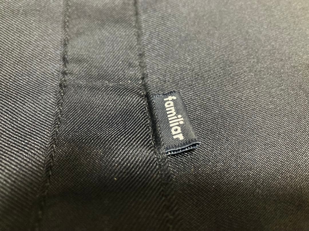 【極美品✨】familiar マザーズバッグ 青チェック【現行品】