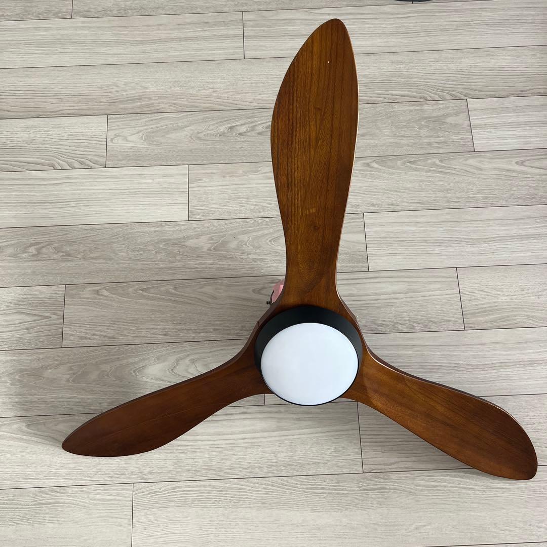 ウッドシーリングファン リモコン付き