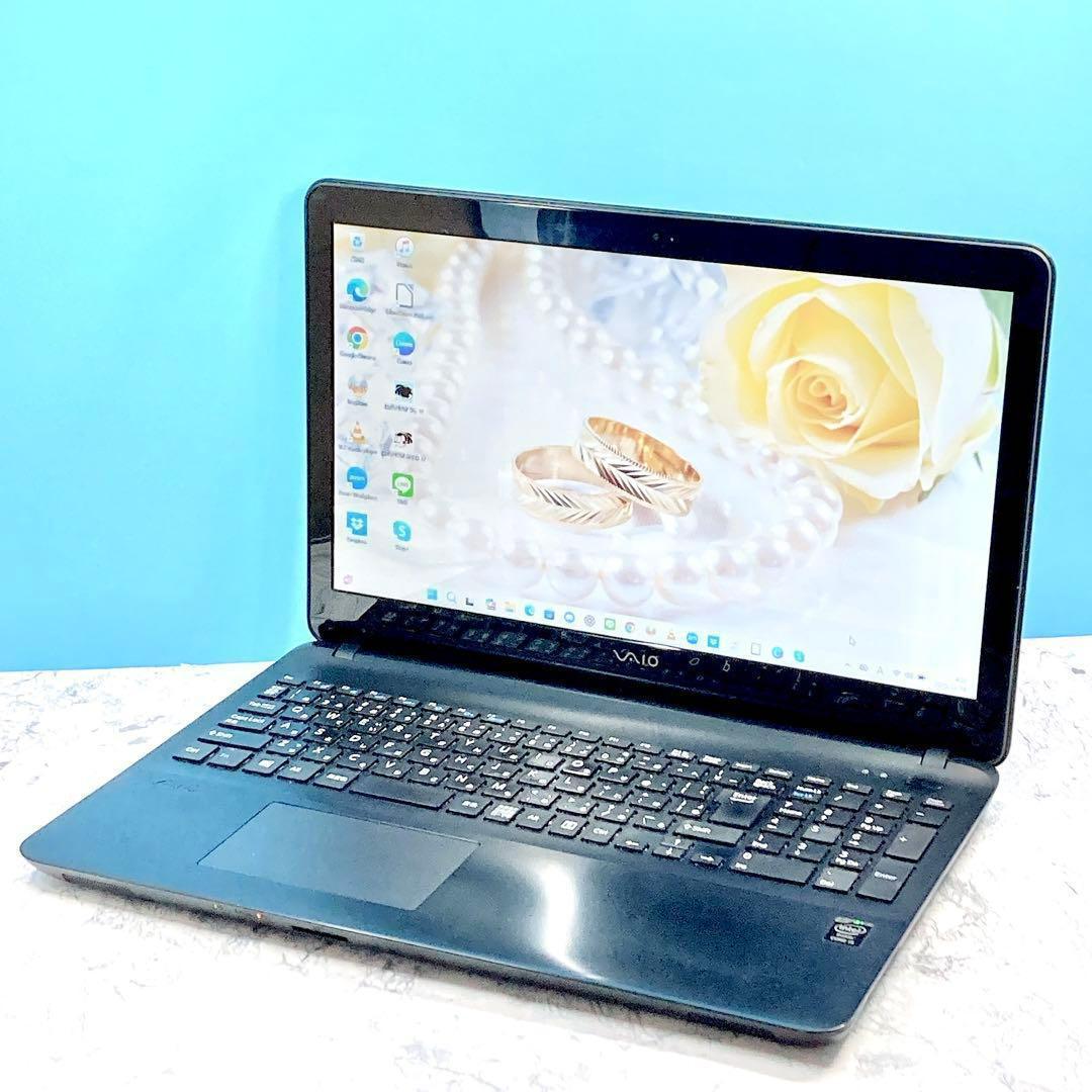 初心者オススメ✨Win11✨カメラ✨オフィス✨設定済バイオブラックノートパソコン