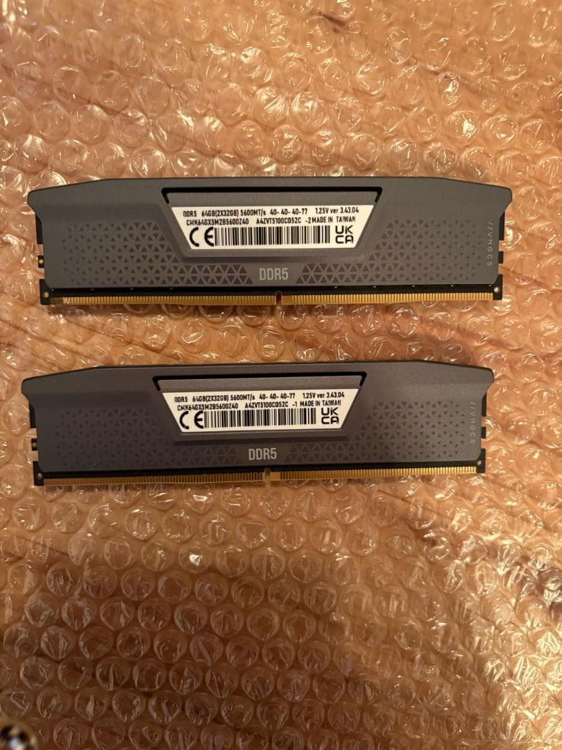 CORSAIR DDR5-5600MHz デスクトップ用メモリ 32GB×2枚