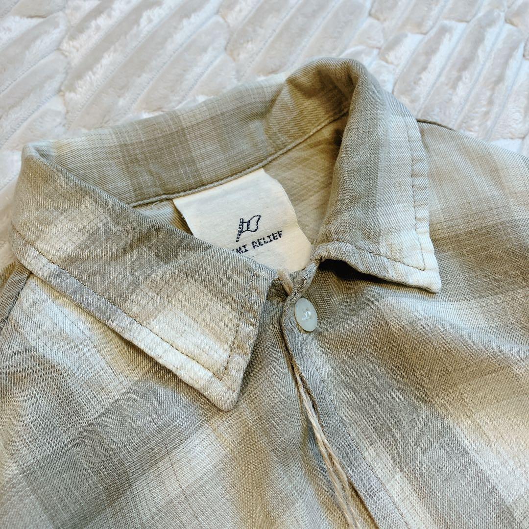 REMI RELIEF 長袖シャツ CHECK 2WAY SHIRT 24AW