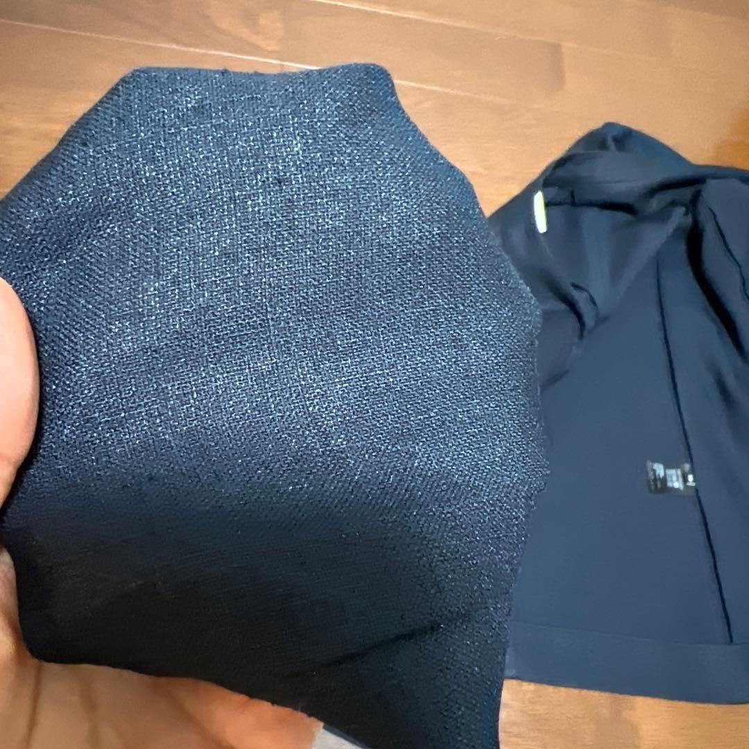 ユナイテッドアローズネイビーパンツスーツ ノーカラー