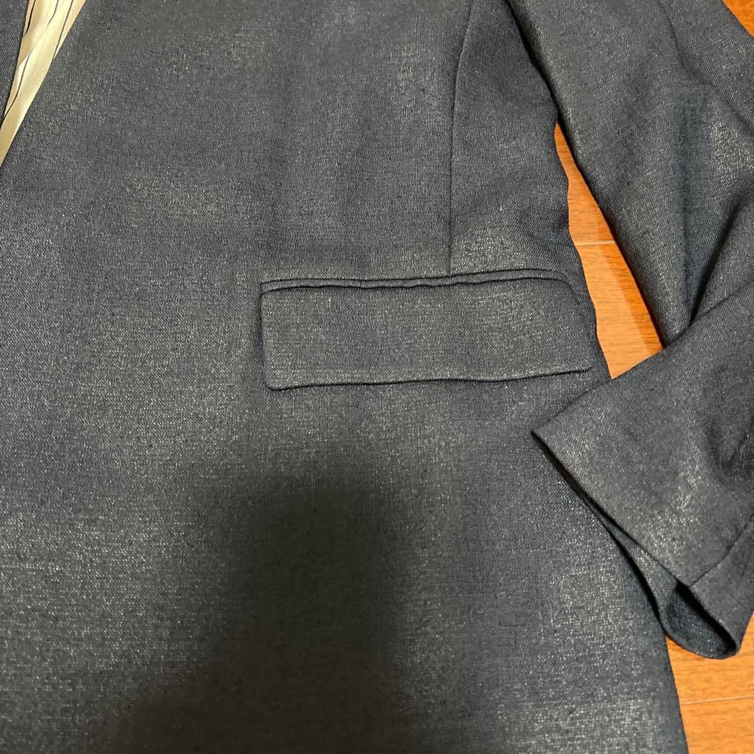 ユナイテッドアローズネイビーパンツスーツ ノーカラー