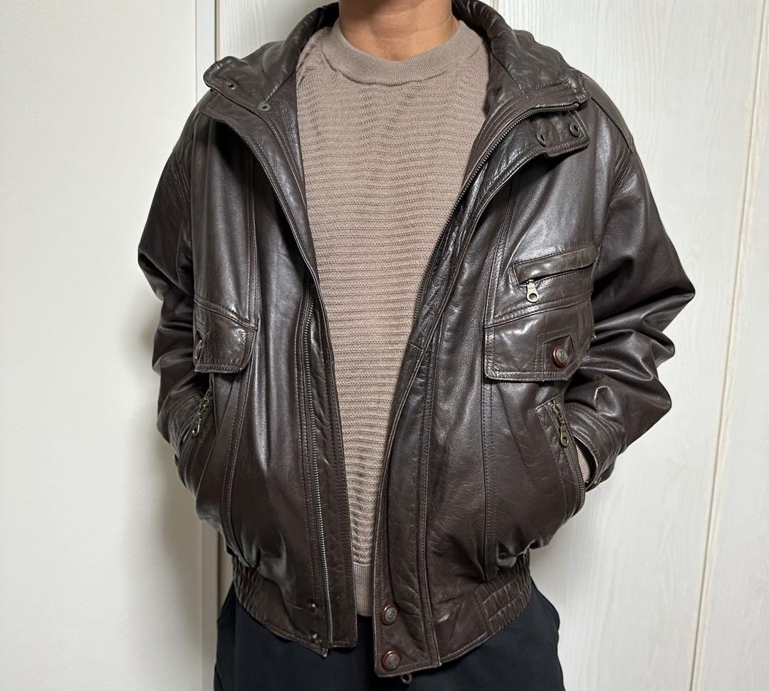 まる様　Y2K レザージャケット