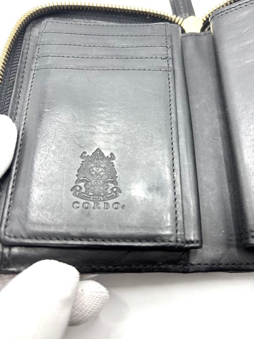 CORBO コルボ　SLATE - L字ファスナー 折財布
