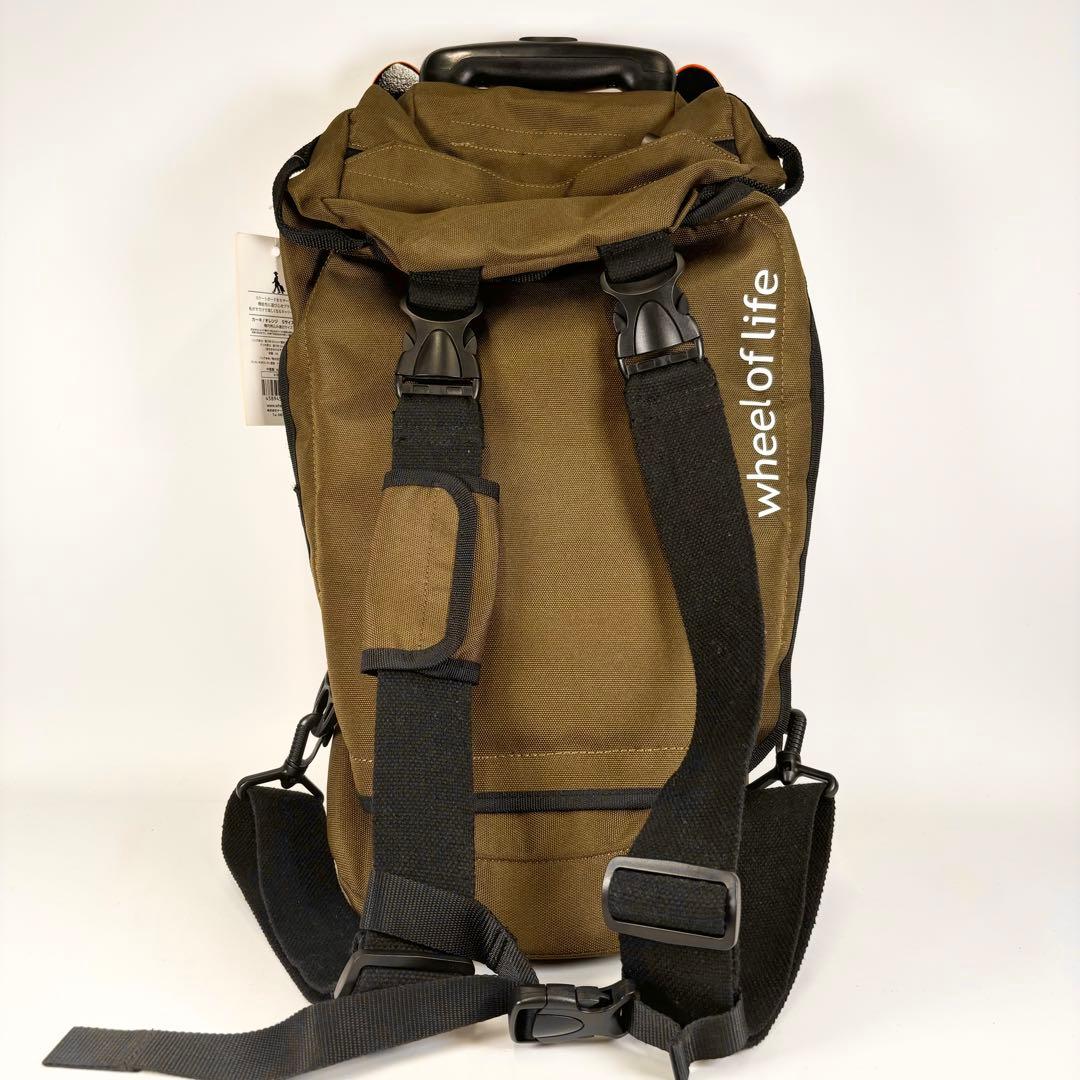 ホイールオブライフ　キャリーバッグ　3way カーキ　機内持込可　24L 3kg