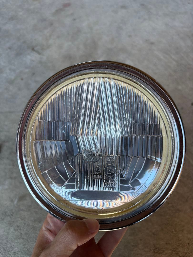 当時物 シビエ 凹み ヘッドライト 160パイ cb400four gt380