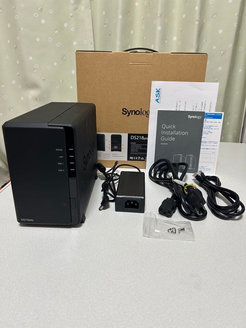 【美品】 Synology NAS DiskStation DS218play
