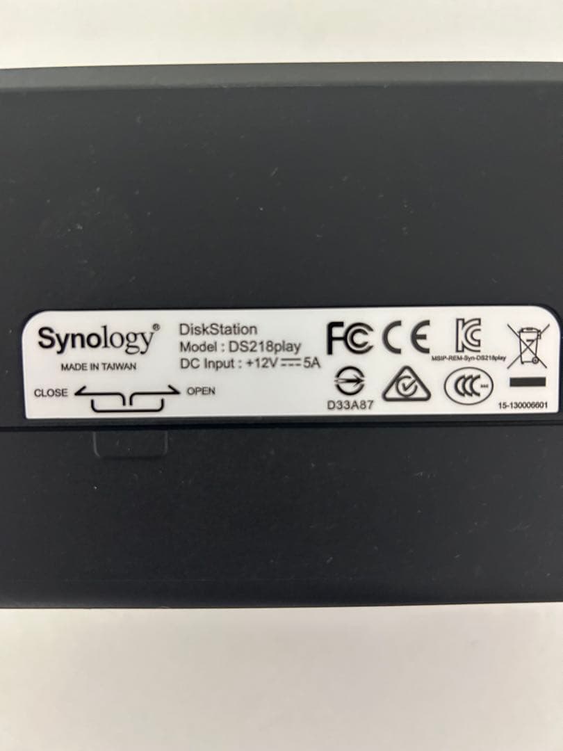 【美品】 Synology NAS DiskStation DS218play