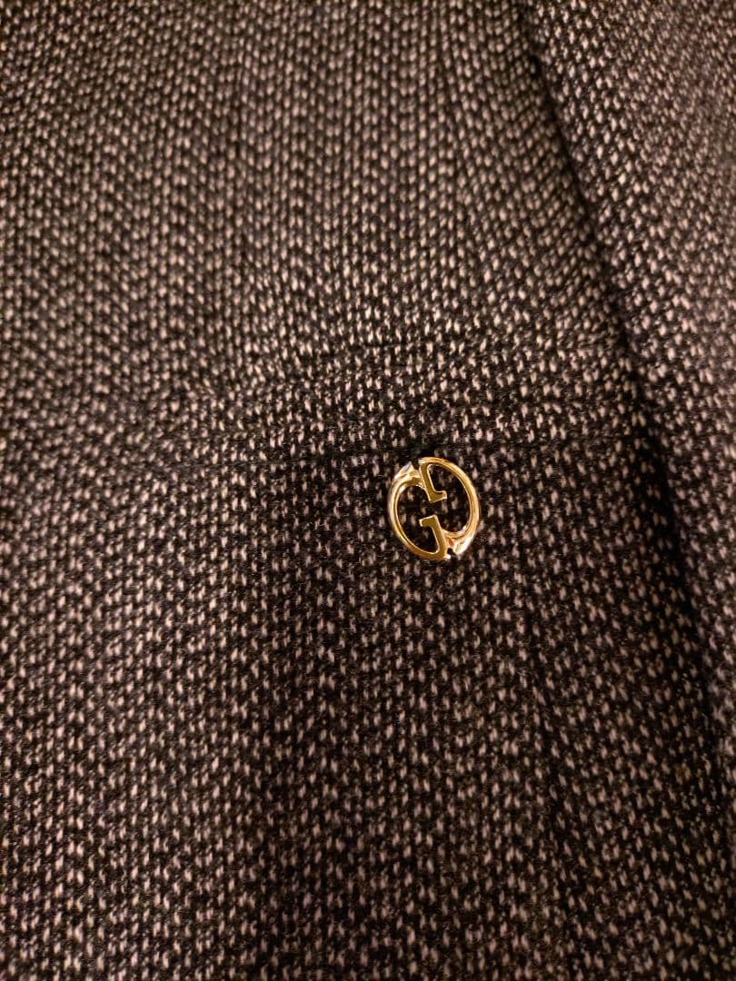 ★美品★ GUCCI グレー ツイード パンツ スーツ