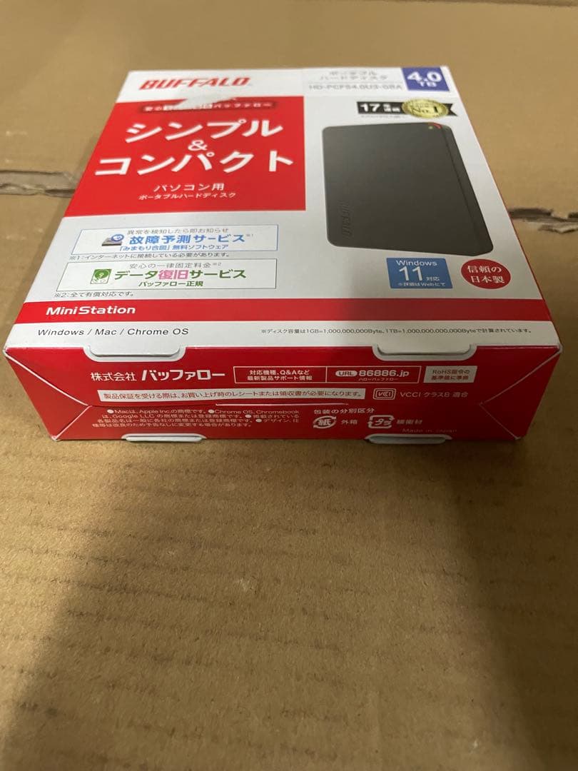 バッファロー　HDD 4TB HD-PCFS4.0U3-GBA