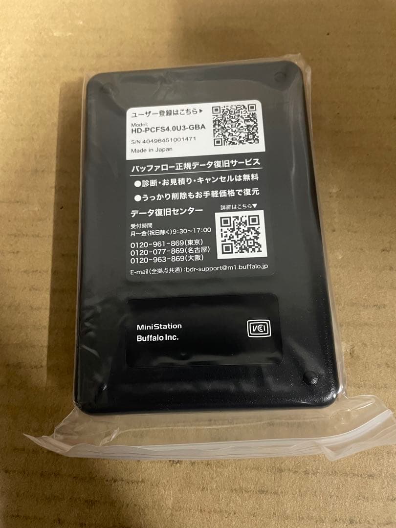 バッファロー　HDD 4TB HD-PCFS4.0U3-GBA