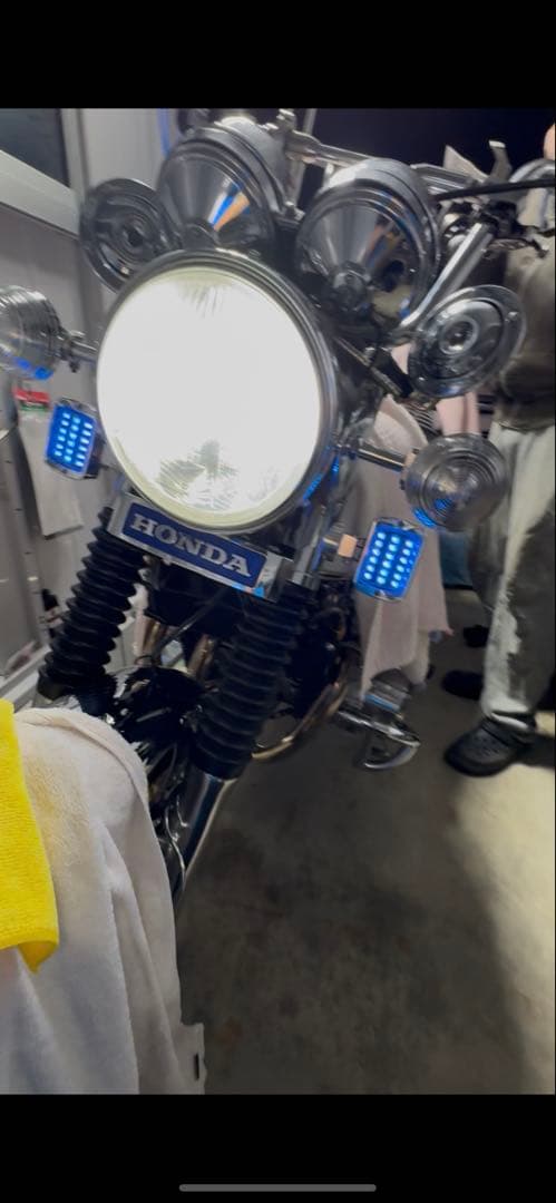 cb750four フォグランプLED未使用4つ　リモコン新品1つ　インテック製