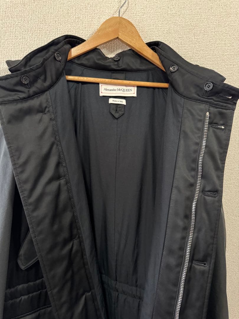 Alexander McQueen ブラックモッズコート