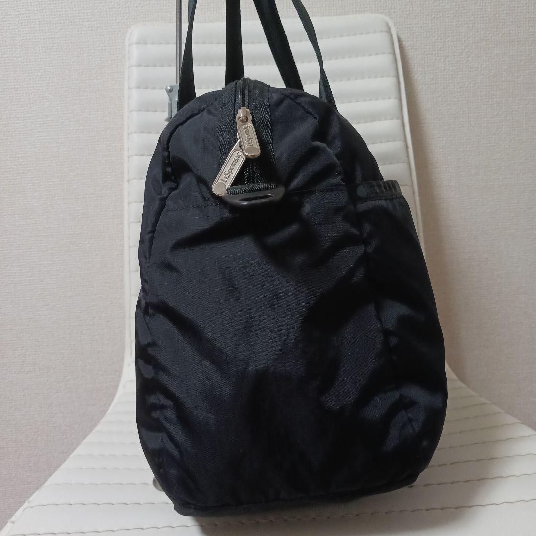 2650　レスポートサック　クラシックボストン　無地　黒　極美品