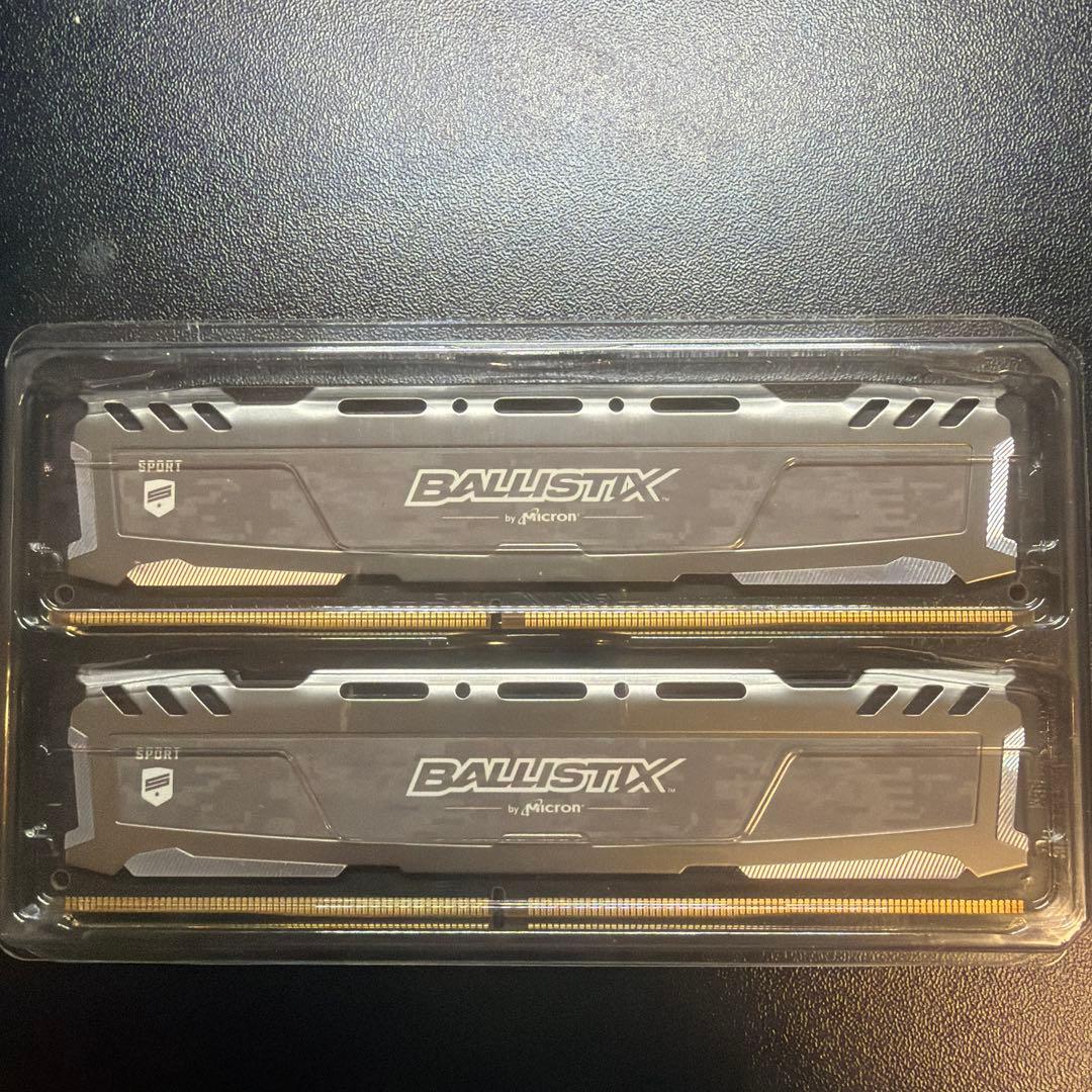 PC用メモリ Ballistix DDR4 2666MHz 8GB×2枚