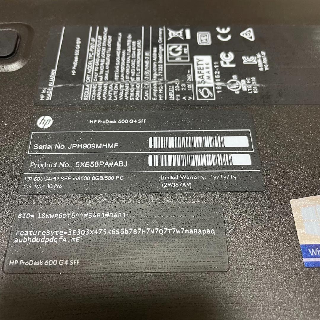 Windowsデスクトップ HP ProDesk Win11 i7 8700 16GB 1TB GTX750