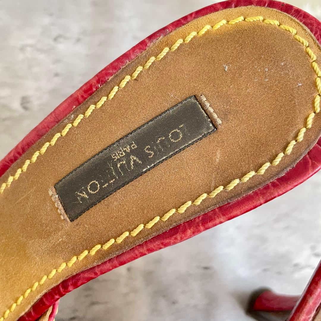 ルイ・ヴィトン モノグラム ミュール デニム マルチカラー 35 22.5㎝