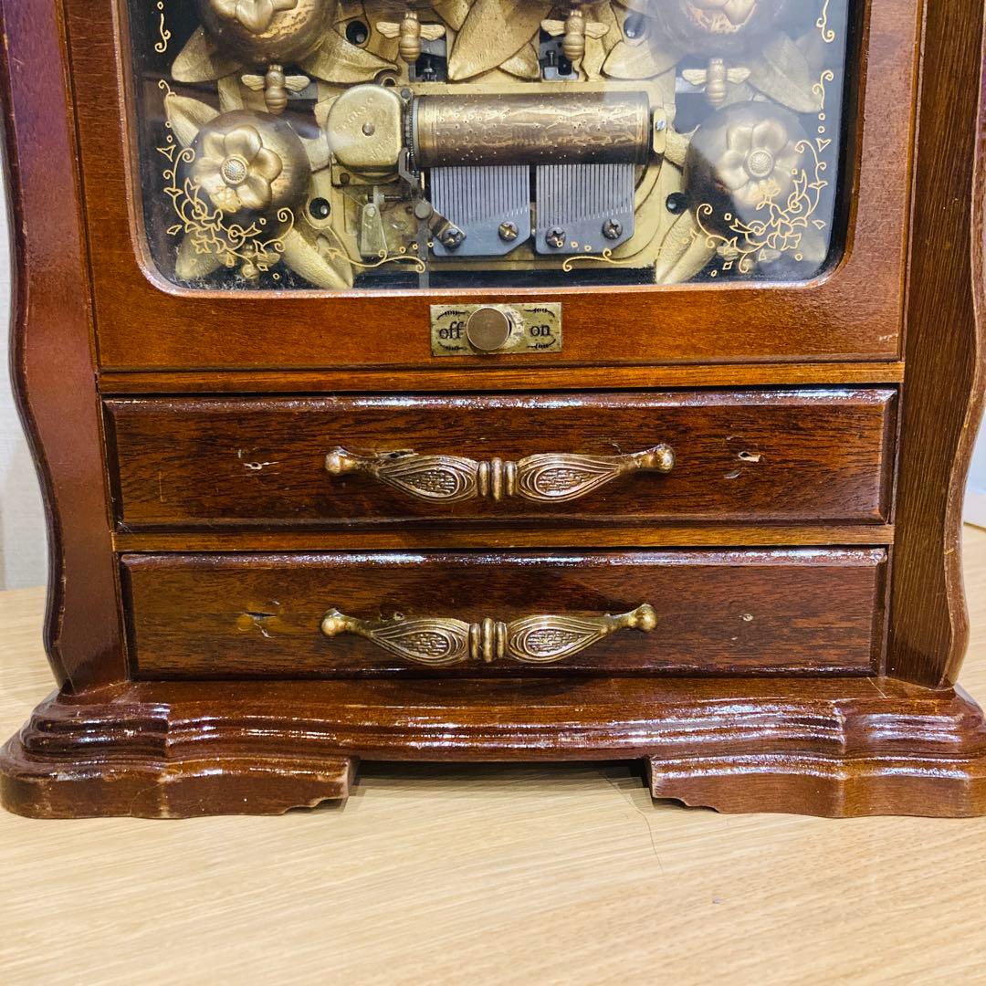 動作確認済　サンキョー　オルゴール　ジュエリーボックス　青きドナウ　アンティーク