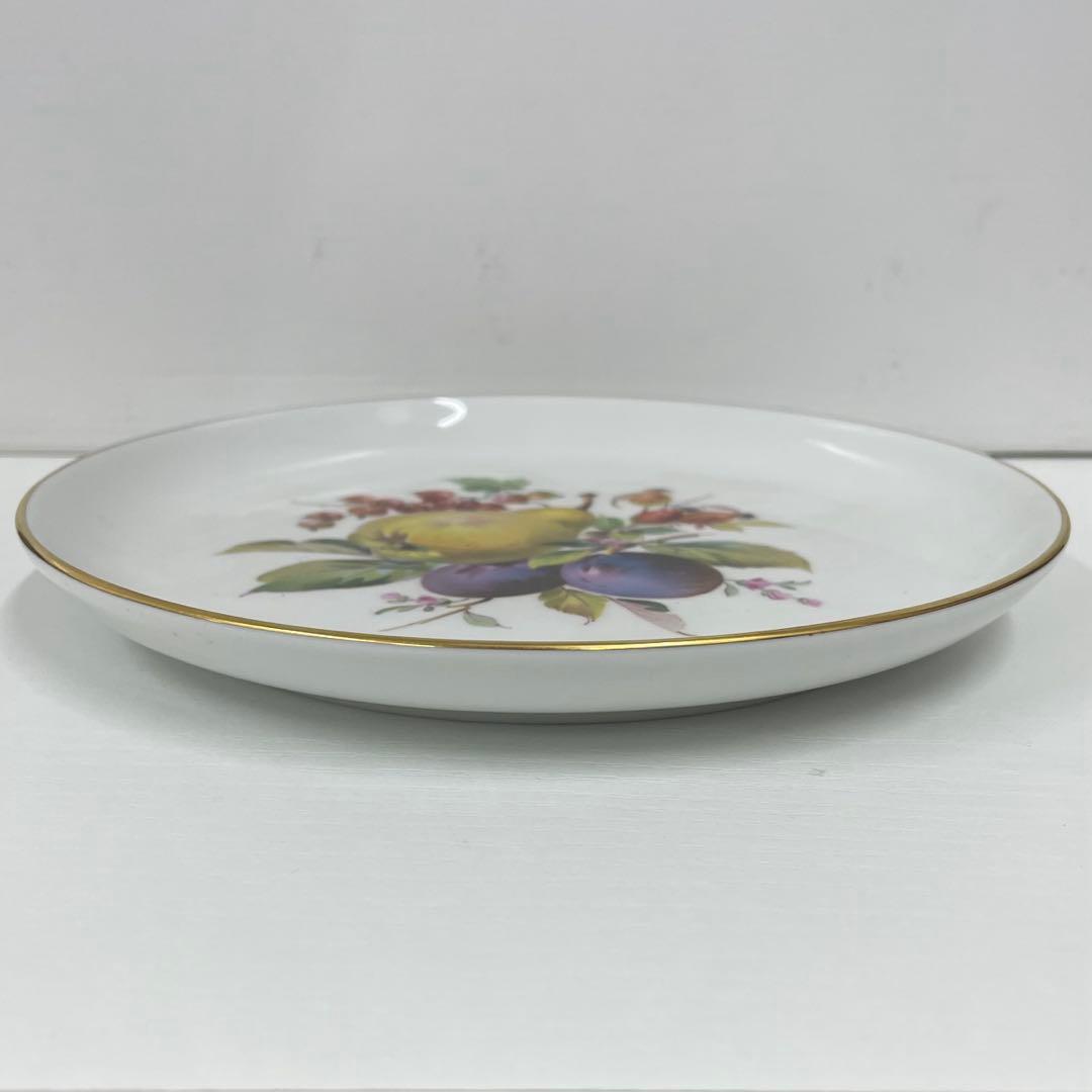 【N】マイセン Meissen フルーツ 絵皿 プレート 金縁