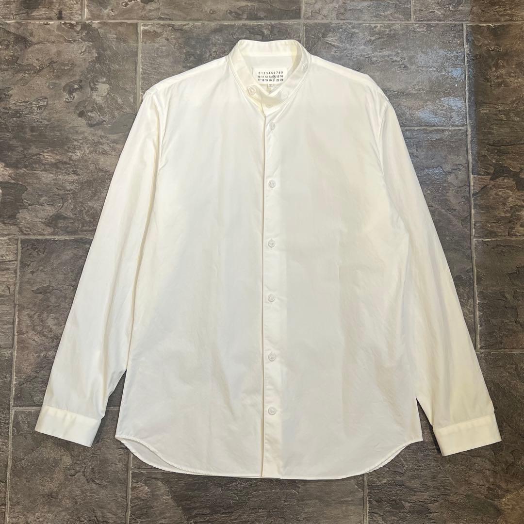 【archive】美品Maison Margielaクルーネックドレスシャツ白M