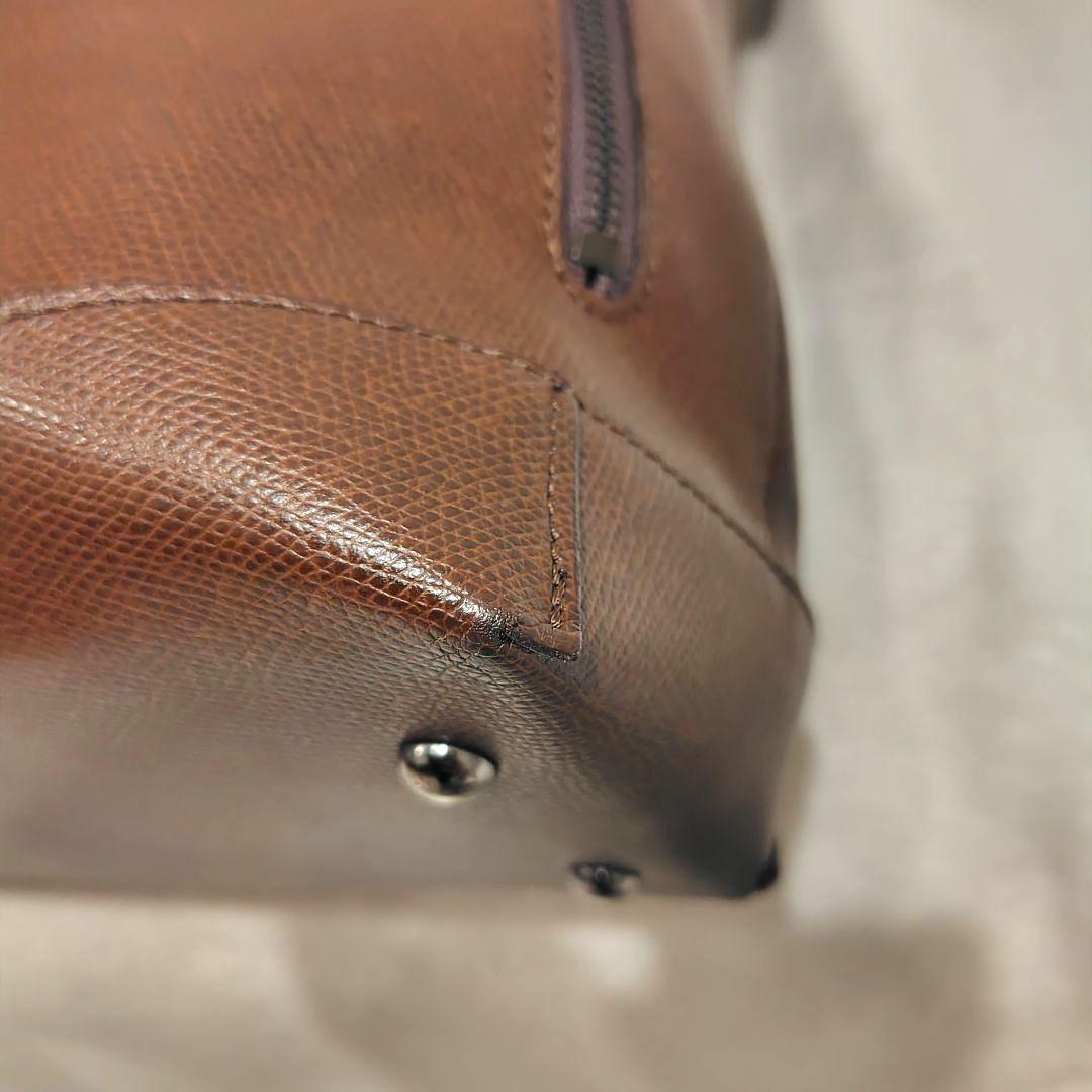 F.CLIO エフクリオ　2wayトートバッグ ビジネスバッグ　ブラウン　レザー