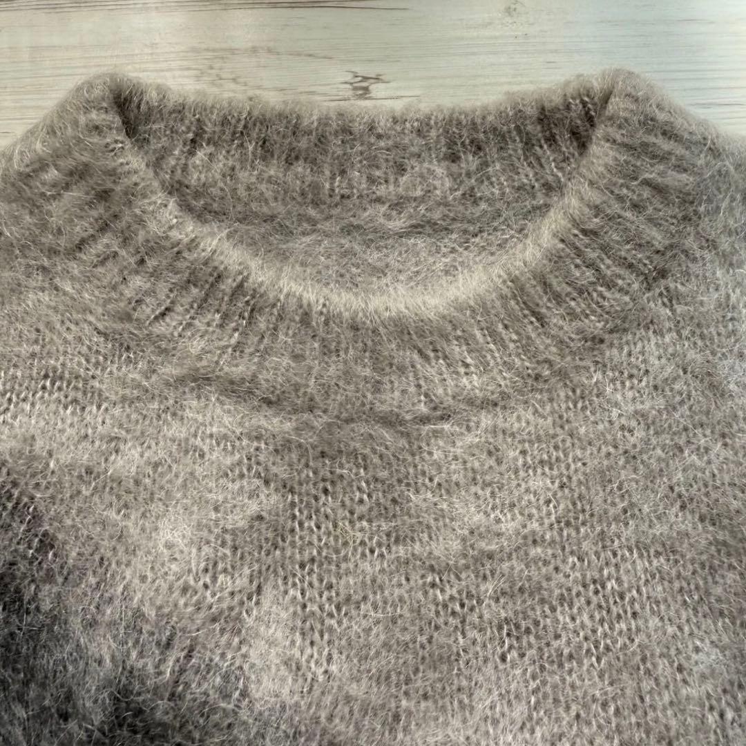 カズユキクマガイアタッチメントMOHAIR WOOL KNIT