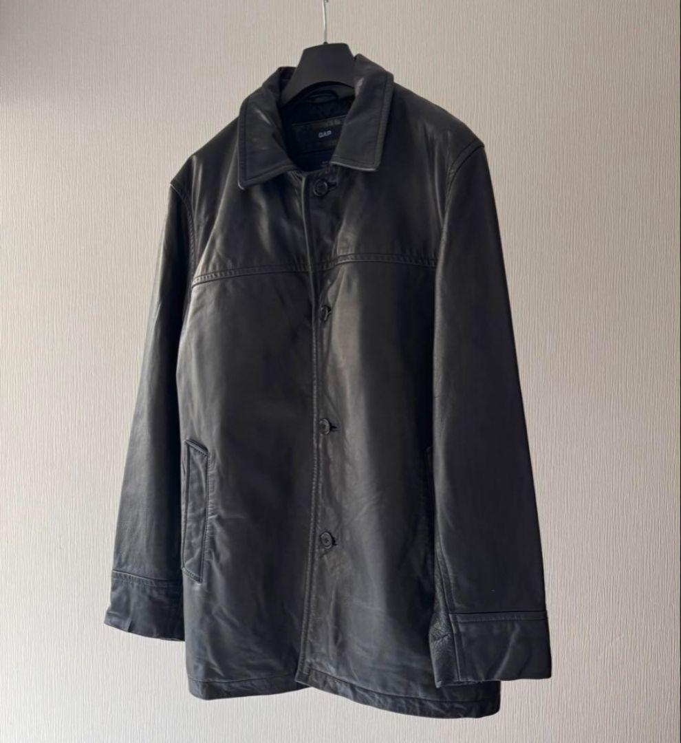 希少 M OLD GAP leather jacket carcoat 野村訓市