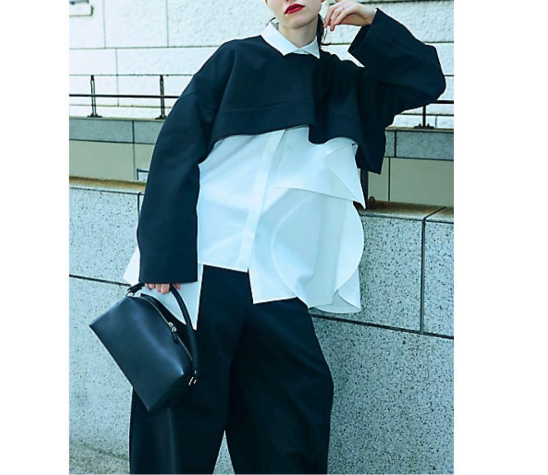 トップス Enfold ENFOLD CROPPED PULLOVER