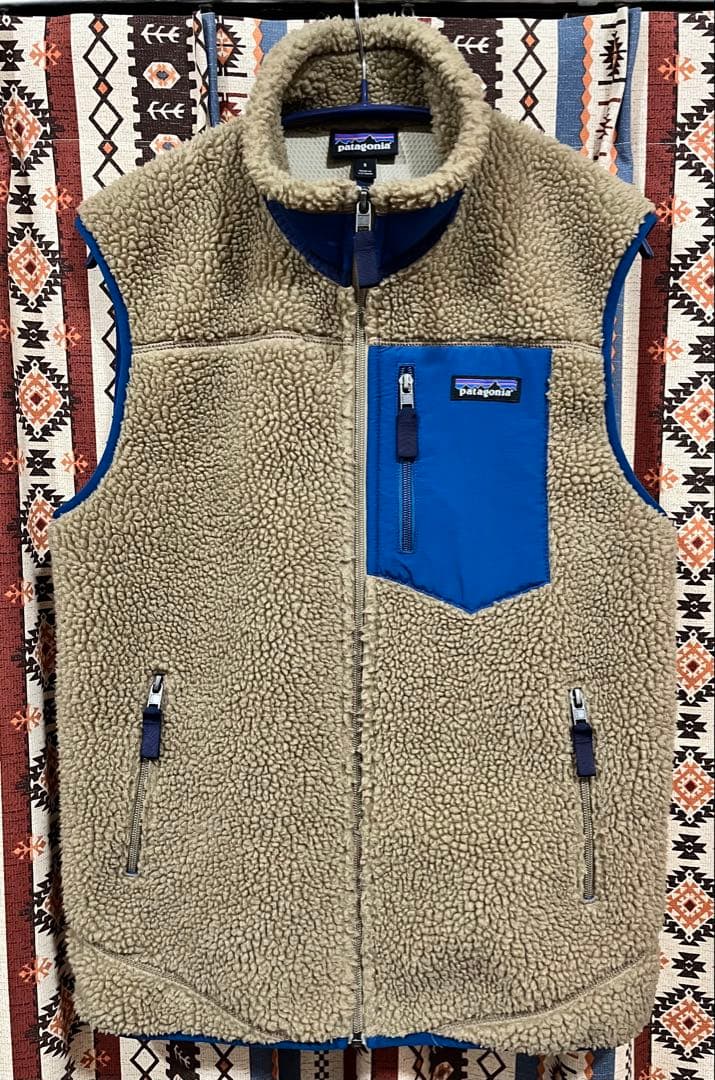 パタゴニア クラシック レトロX ベスト モジャブカーキ ボア フリース PRG