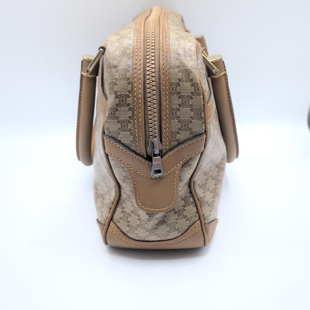 良品✨セリーヌ ミニボストンバッグ マカダム PVC ベージュ GI