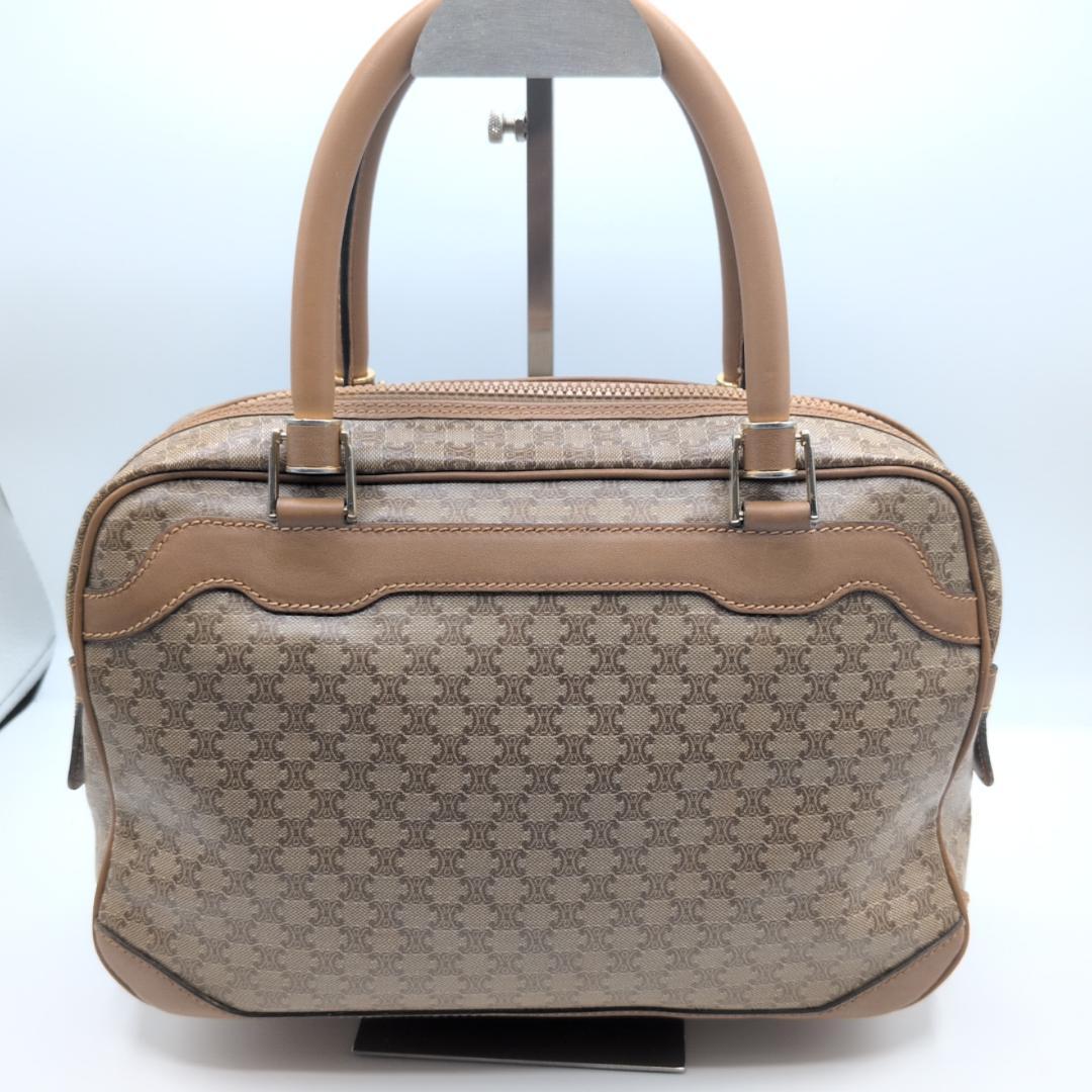 良品✨セリーヌ ミニボストンバッグ マカダム PVC ベージュ GI