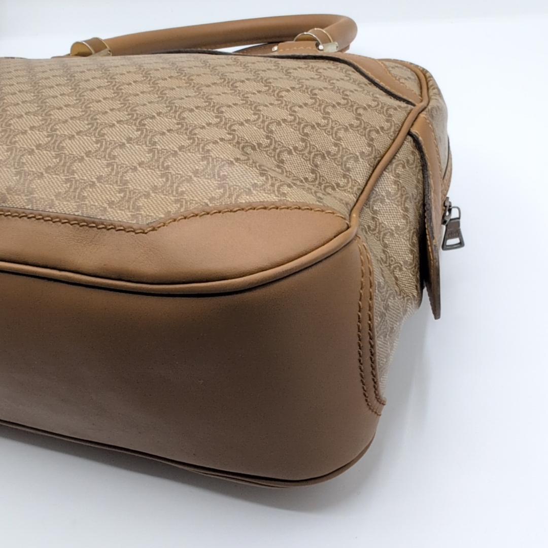 良品✨セリーヌ ミニボストンバッグ マカダム PVC ベージュ GI