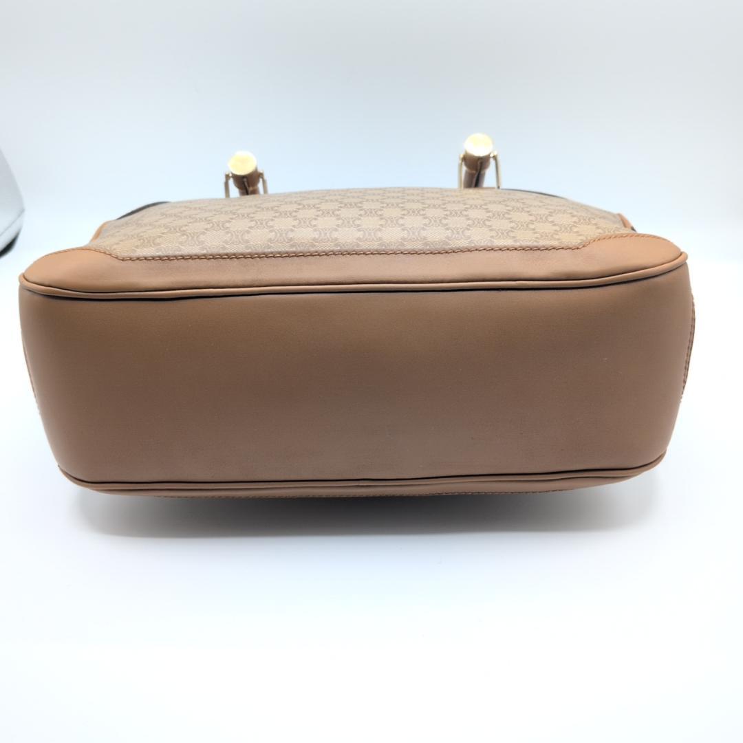 良品✨セリーヌ ミニボストンバッグ マカダム PVC ベージュ GI