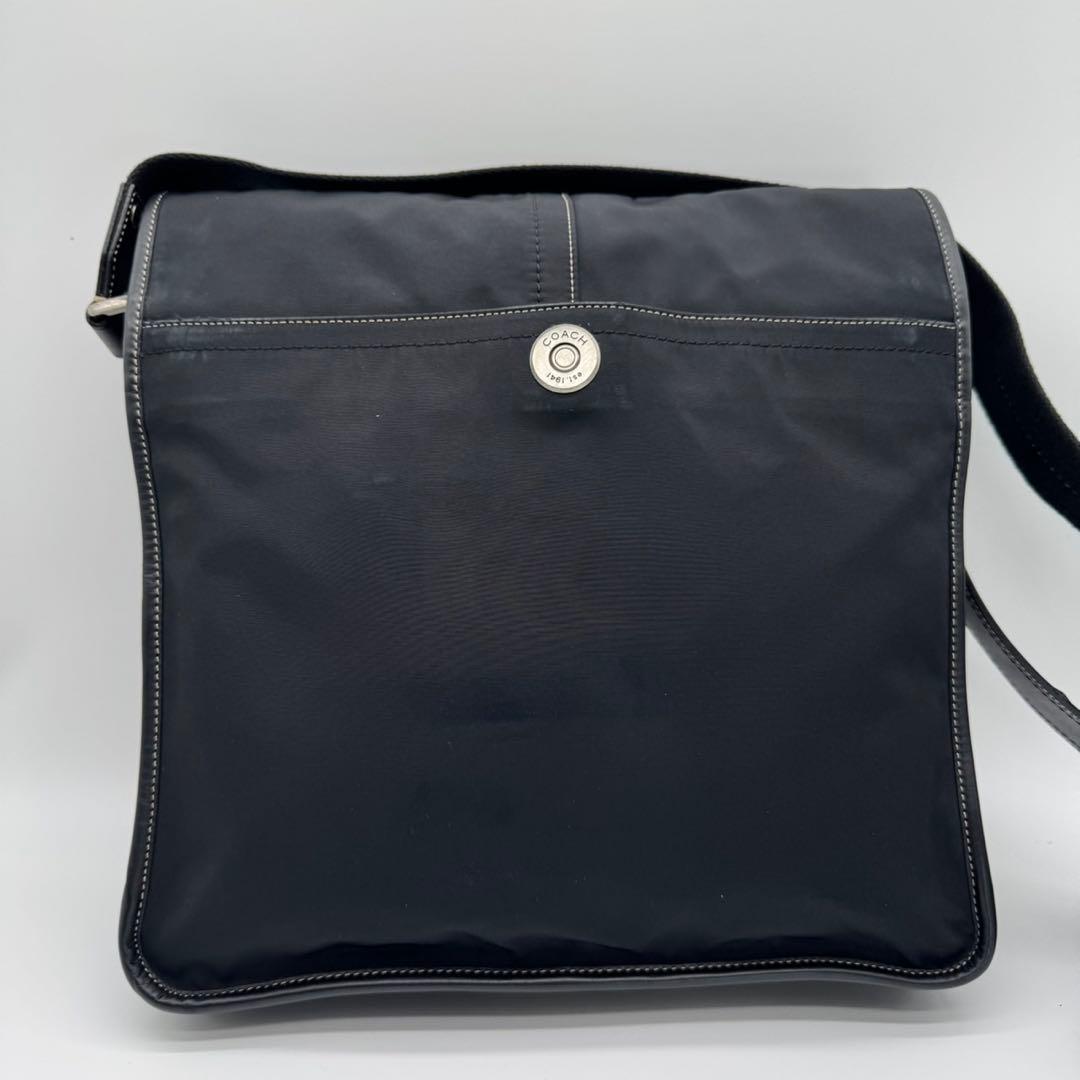 極美品✨コーチ ショルダーバッグ クロスボディ ブラック ナイロン ビジネス