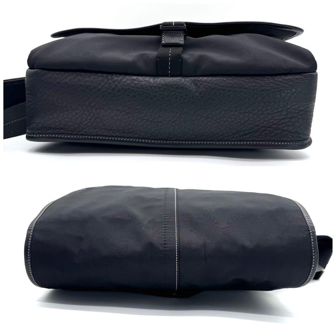 極美品✨コーチ ショルダーバッグ クロスボディ ブラック ナイロン ビジネス