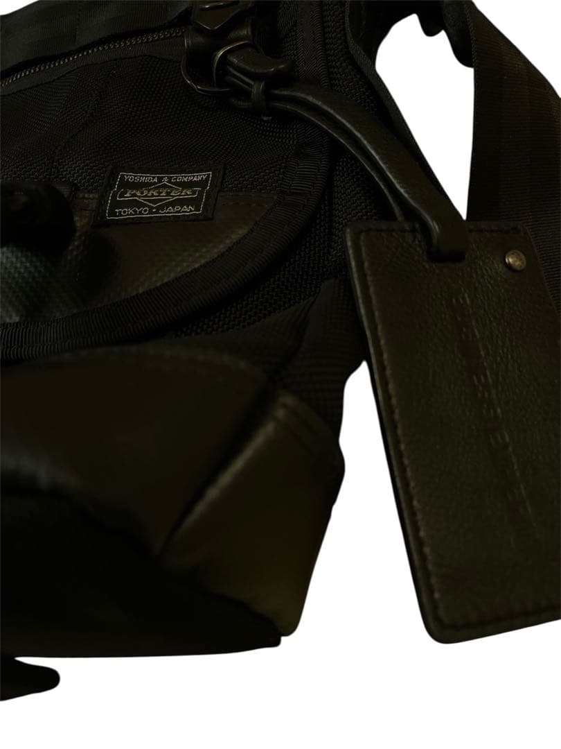 美品　PORTER HEAT ショルダーバッグ　黒　ブラック　吉田カバン