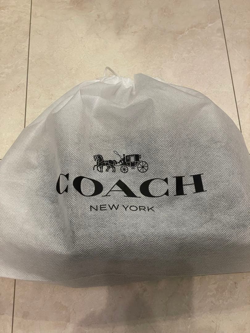 【値下げ中】COACH トートバッグ ブラック/バーガンディ