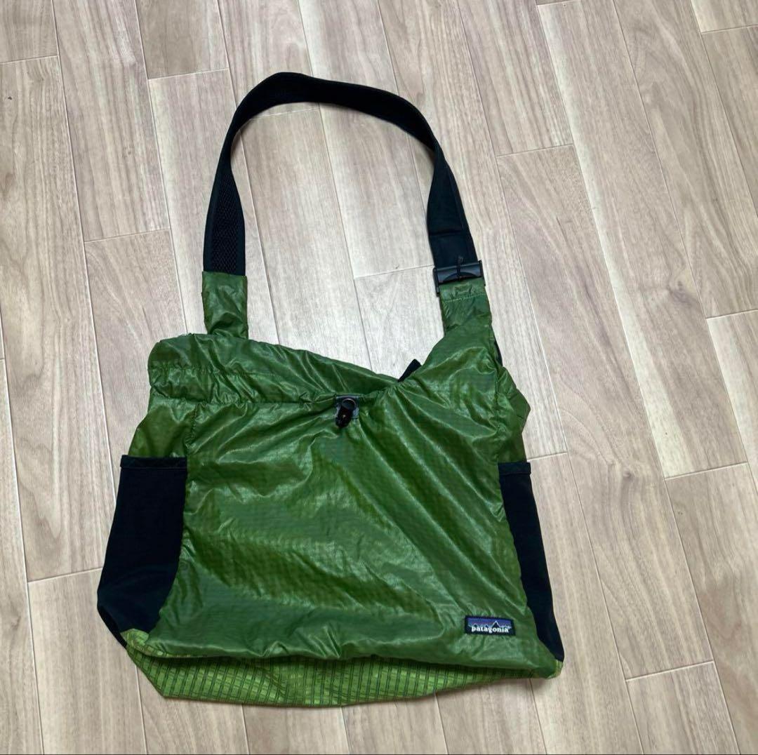 old patagonia パタゴニア　ブルーメッセンジャーバッグ　古着　y2k