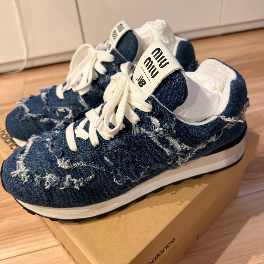 値下しました　Miu Miu New Balance デニムスニーカー