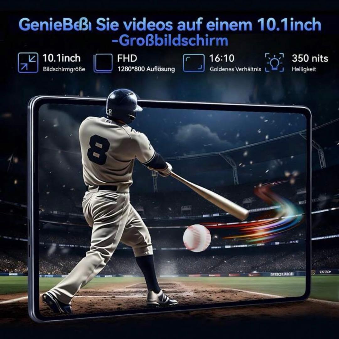 10.1インチ Androidタブレット 4GB RAM 128GB