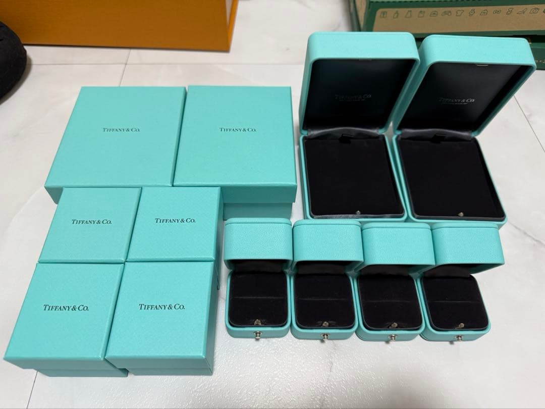 ティファニー ジュエリーボックス 指輪 ネックレス 空き箱 12個セット