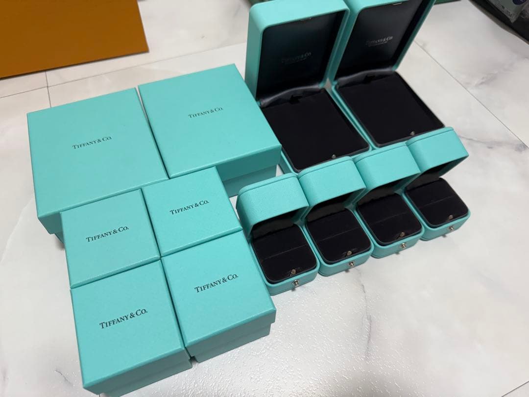 ティファニー ジュエリーボックス 指輪 ネックレス 空き箱 12個セット