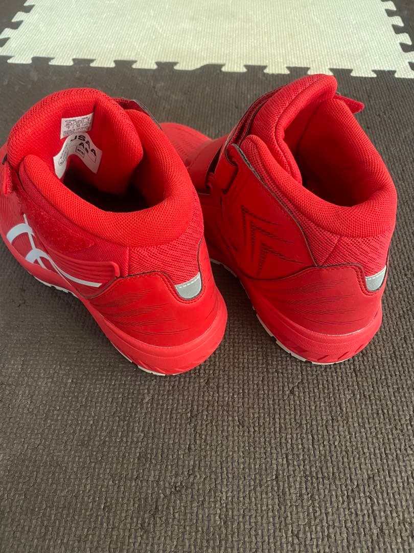 asics 安全靴　赤