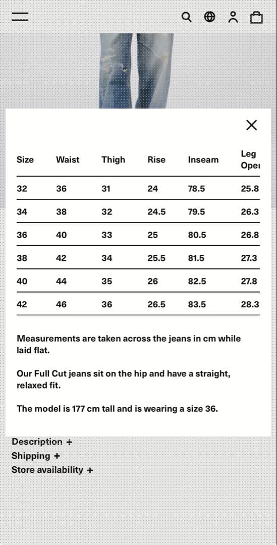 パンツ OUR LEGACY 25FW Womens Fullcut 32