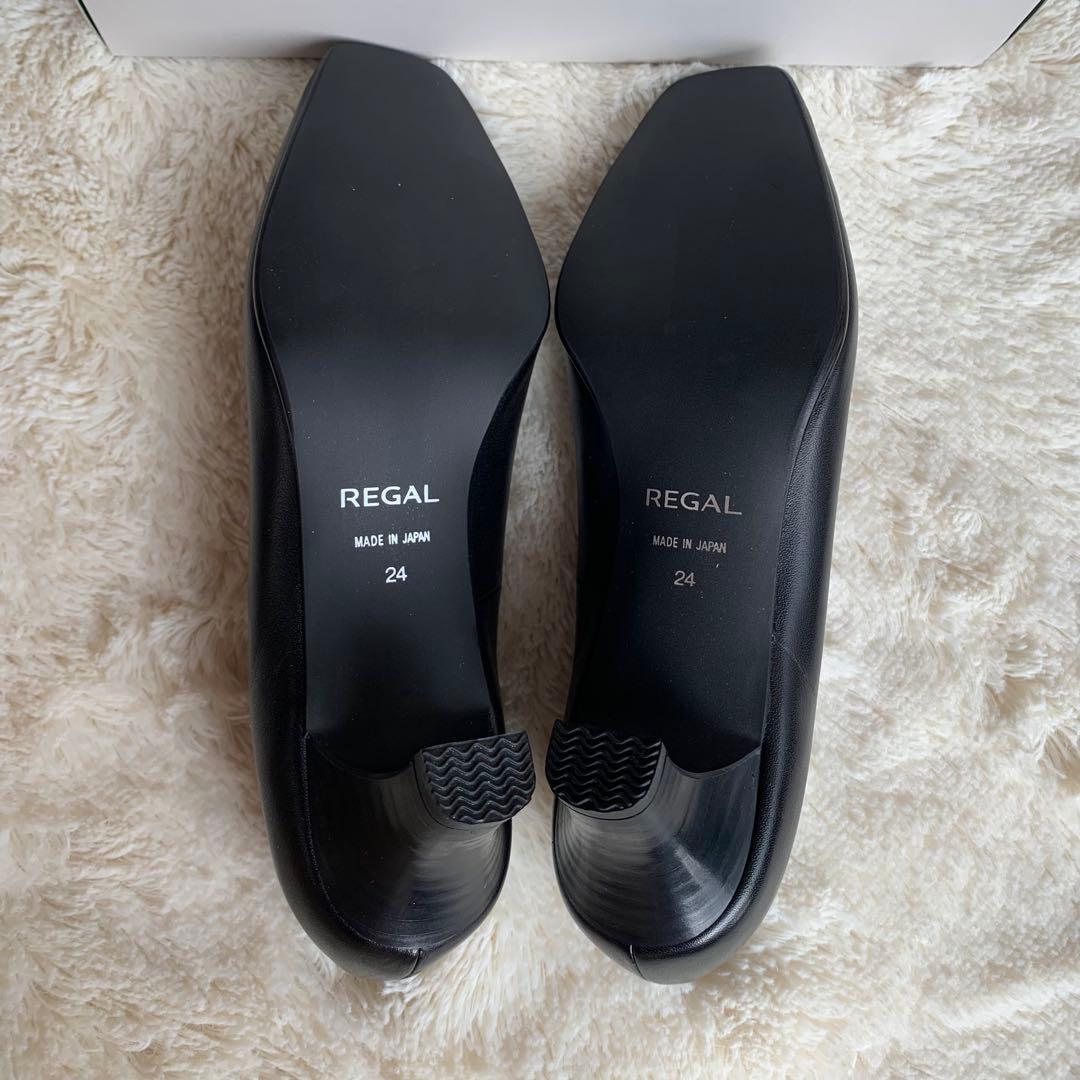 新品　REGAL リーガル　黒　パンプス オフィス　本革