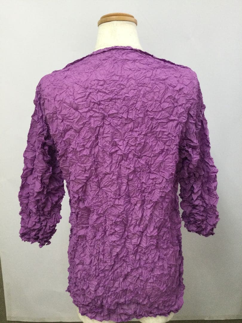 イッセイミヤケme メレンゲトップ長袖ブラウス