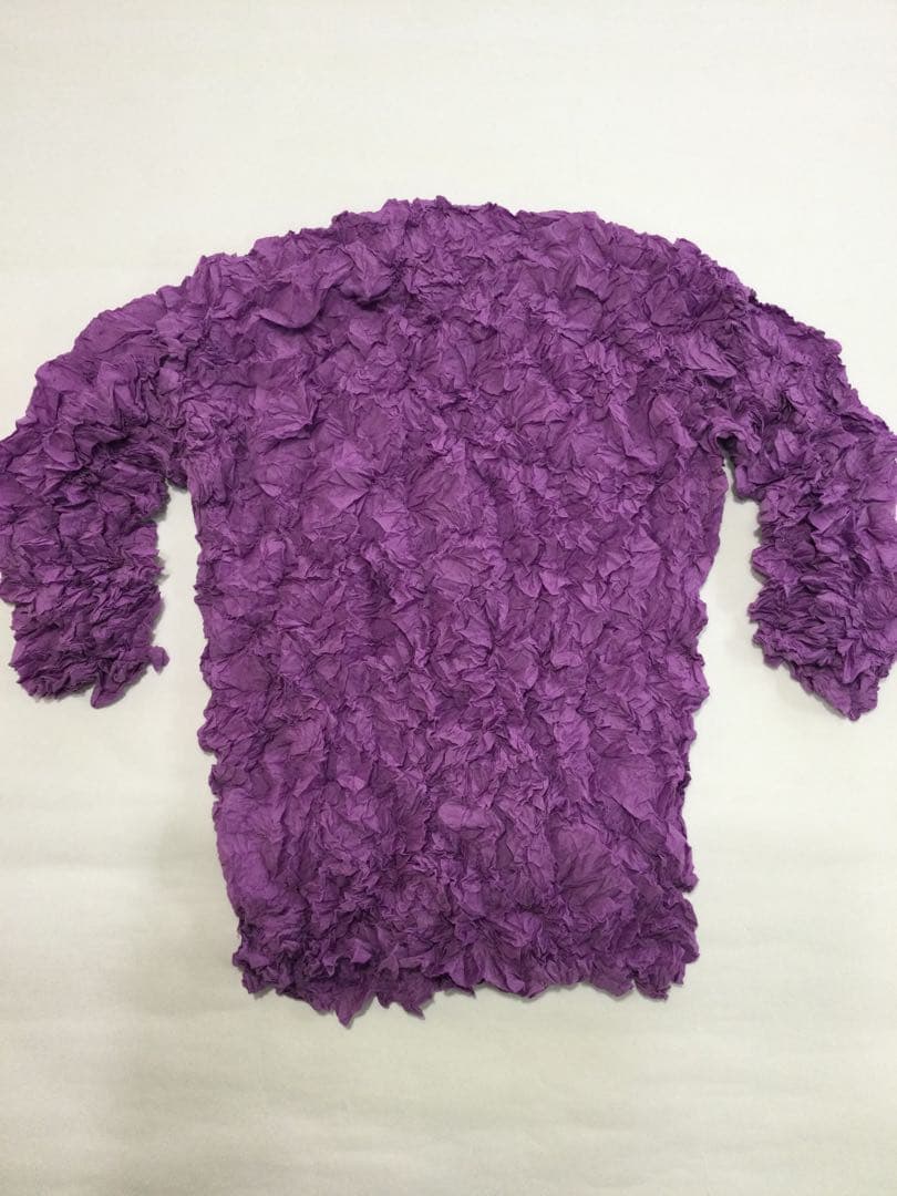 イッセイミヤケme メレンゲトップ長袖ブラウス