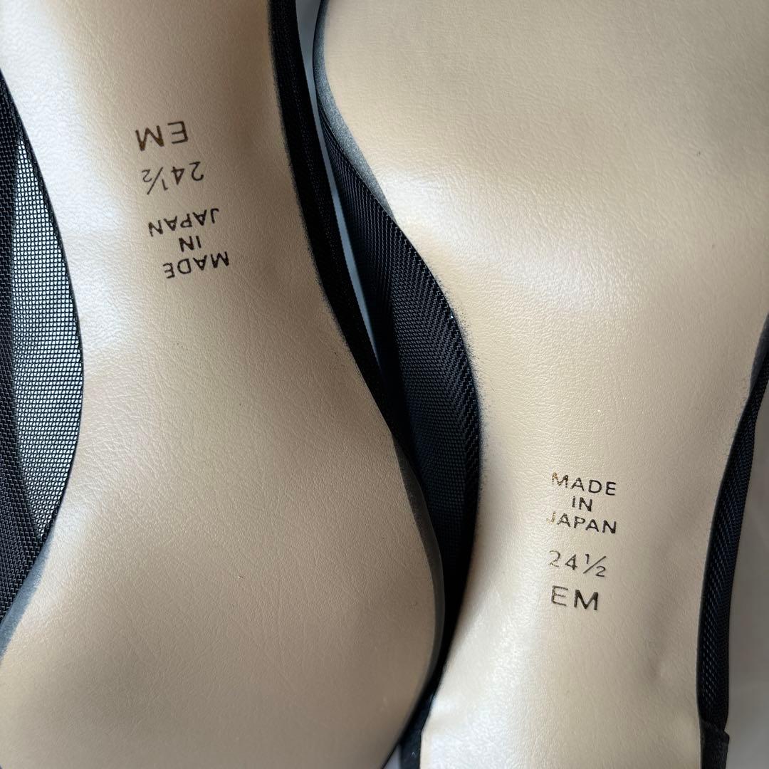 ダイアナ DIANA パンプス ヒール 黒 ブラック 24.5センチ