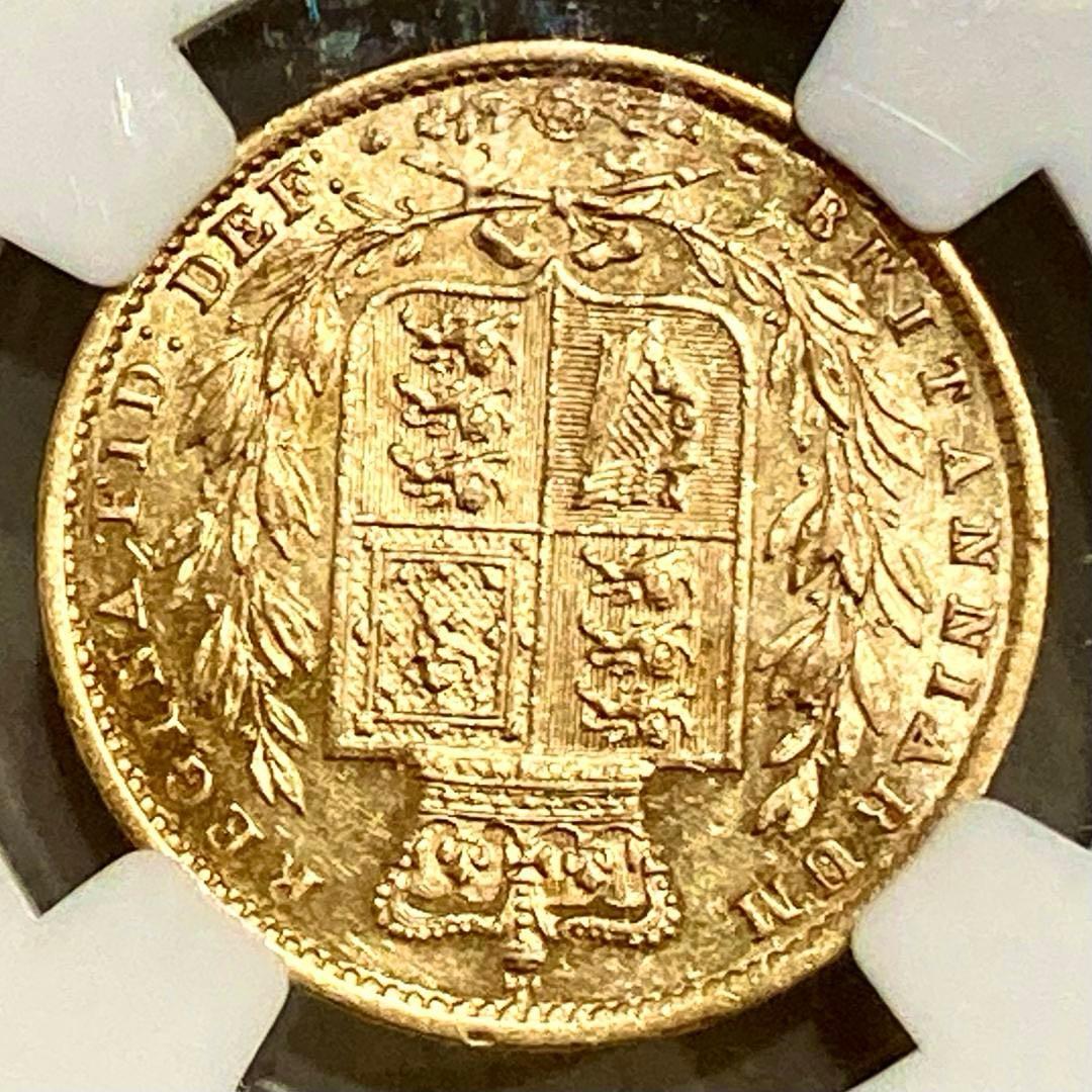 ★★★梨くん★★★　1857年1ソブリン金貨★NGC AU DETAILS